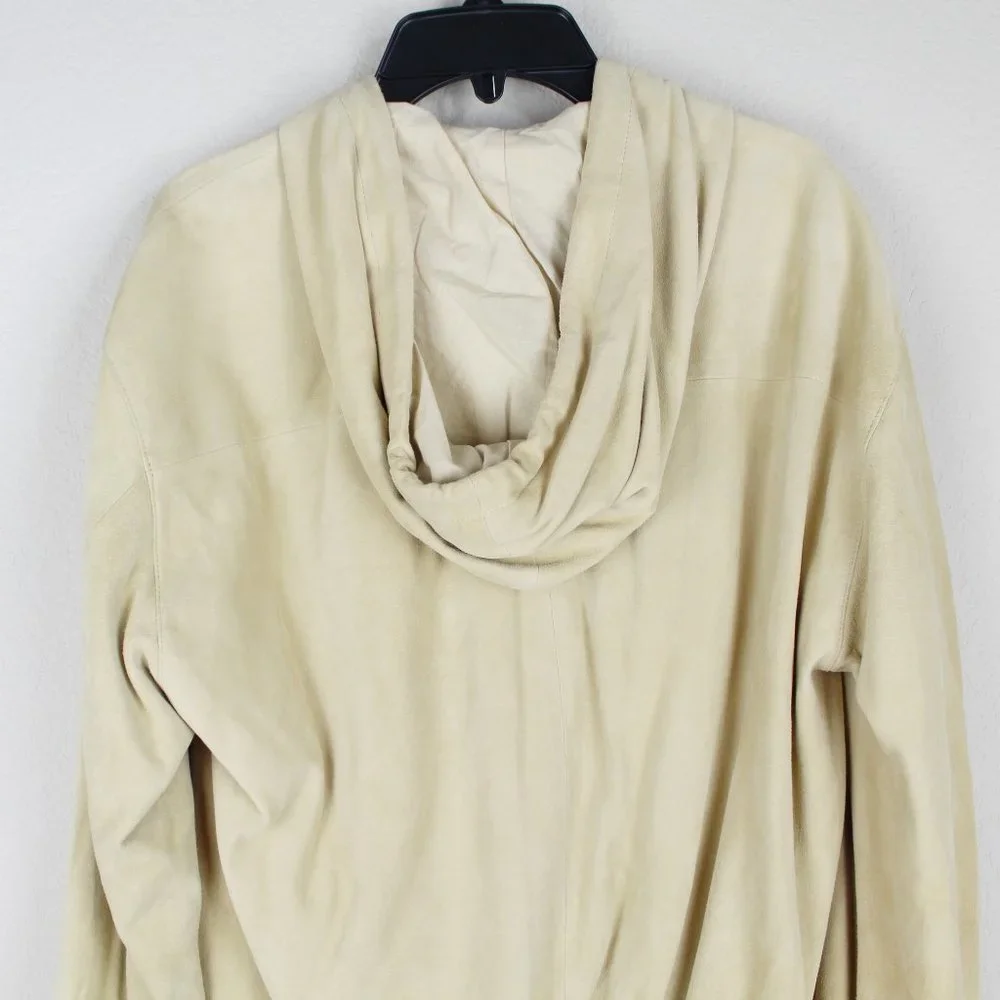 NWT Vince Suede Zip Hooded Jacket | Luxury Casual Outerwear